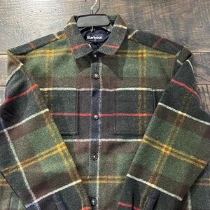 Barbour Men's Multi-Color Plaid Shirt Jacket